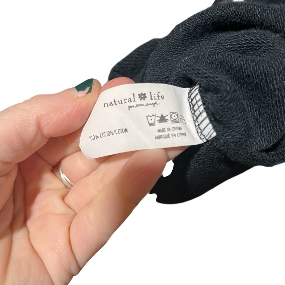 NATURAL LIFE Black Cropped Button Down Utility Jacket XS/S - Picture 6 of 10